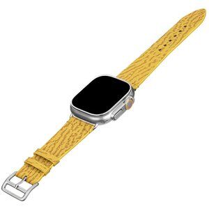 Yellow Exotic Shark Leather Watch Strap – Gift Ready